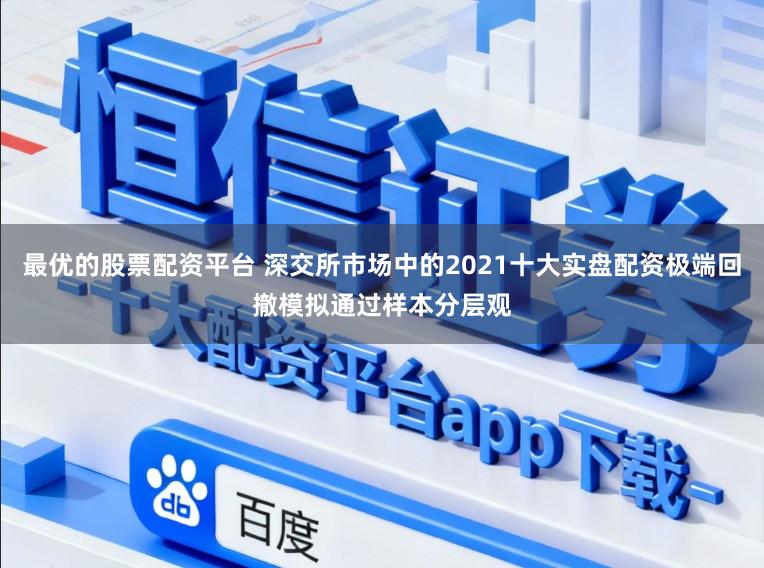 最优的股票配资平台 深交所市场中的2021十大实盘配资极端回撤模拟通过样本分层观